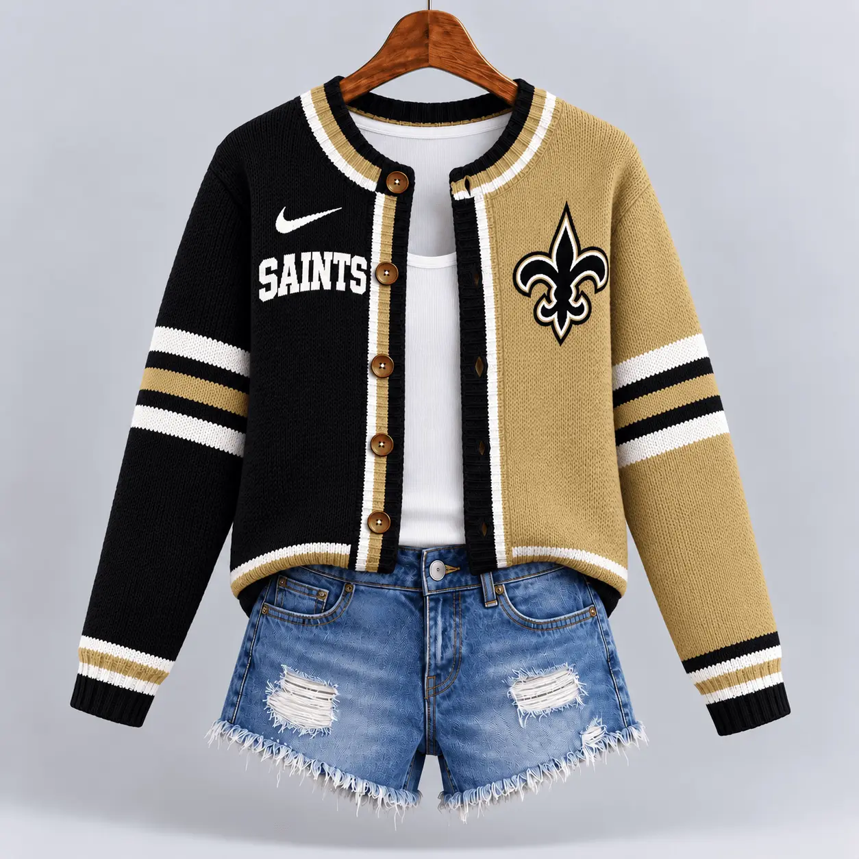 New Orleans Saints | Premium NFL Game Ready Cardigan NY - Image 2
