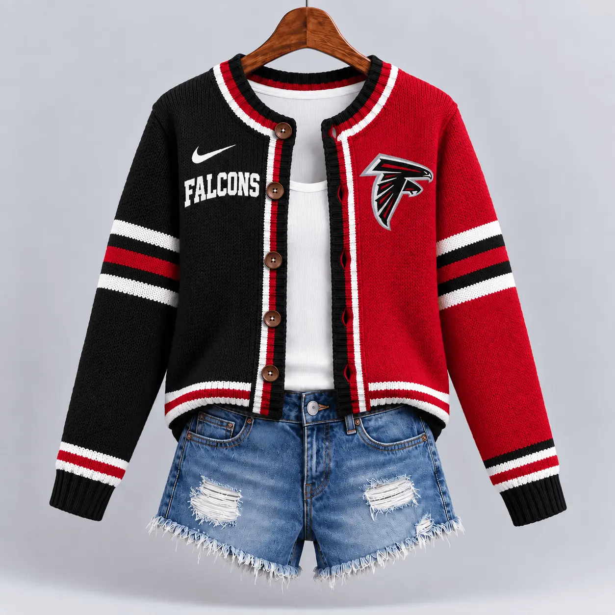 Atlanta Falcons | Premium NFL Game Ready Cardigan NY - Image 2