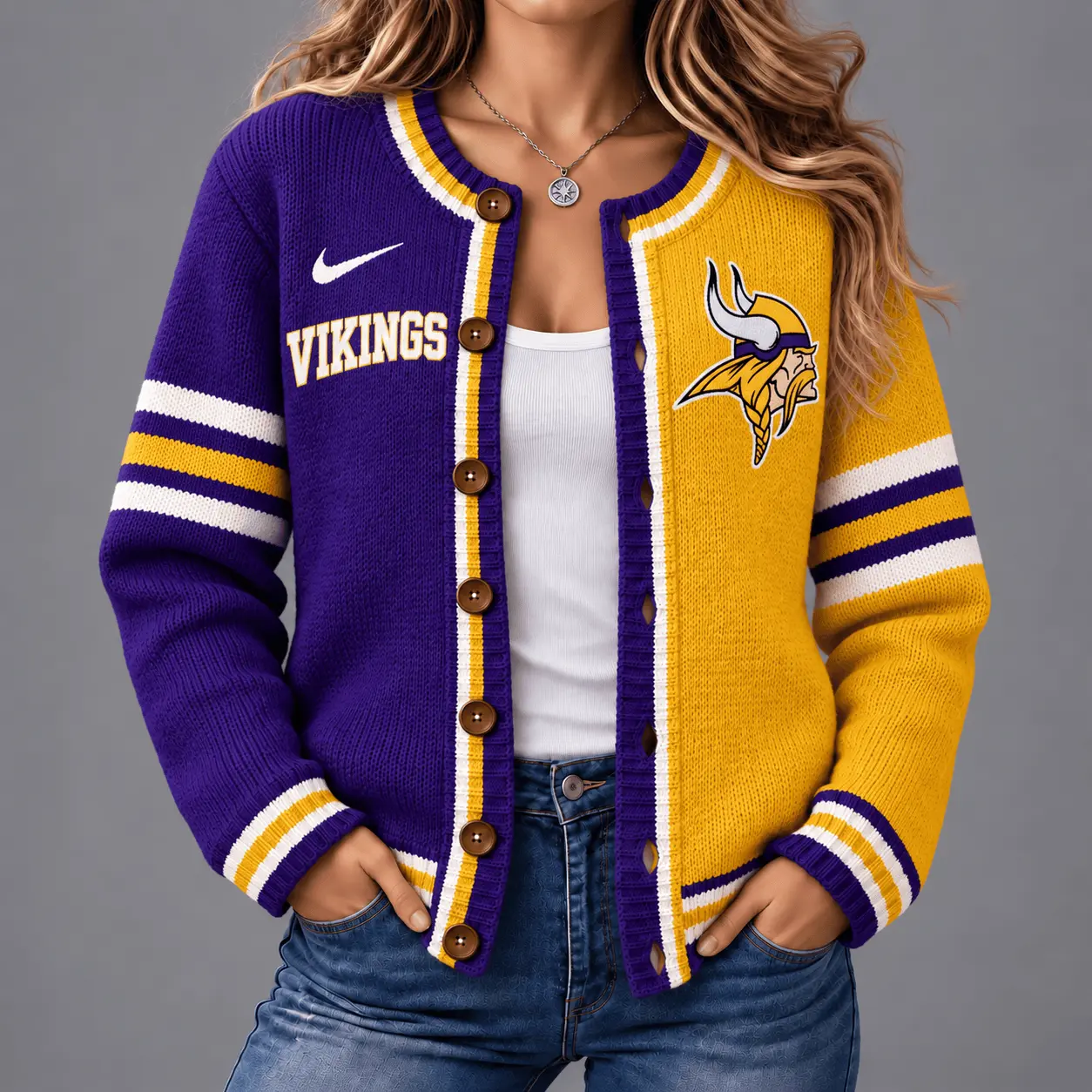 Minnesota Vikings | Premium NFL Game Ready Cardigan NY