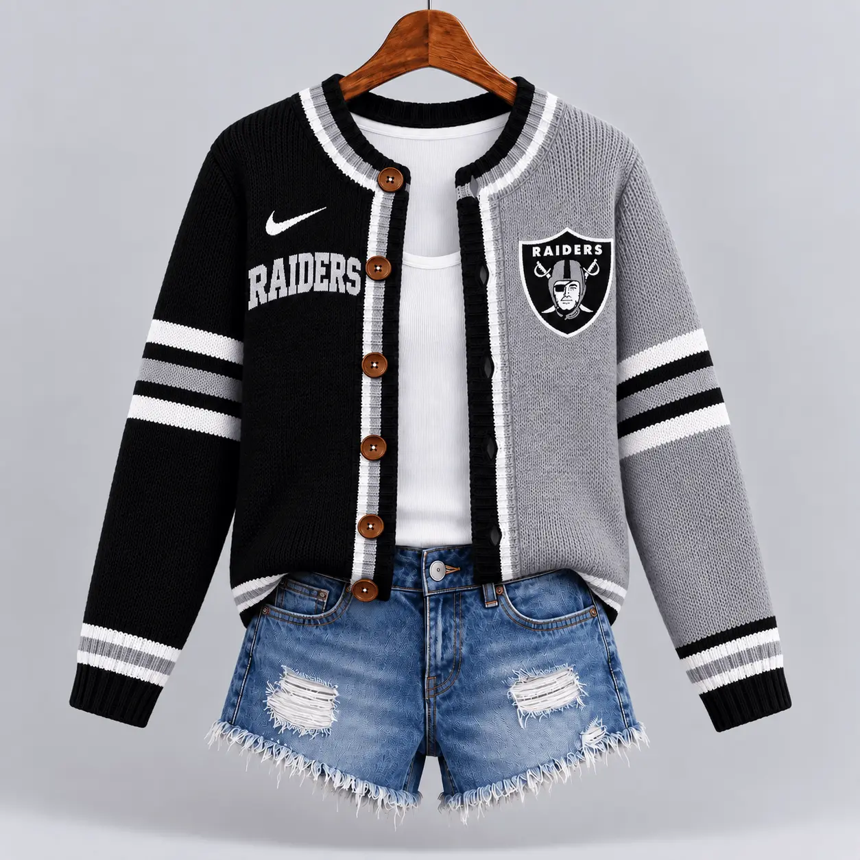 Las Vegas Raiders | Premium NFL Game Ready Cardigan NY - Image 2