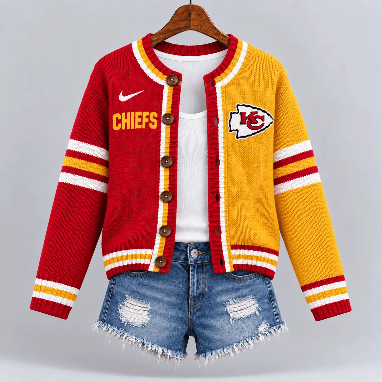 Kansas City Chiefs | Premium NFL Game Ready Cardigan NY - Image 2