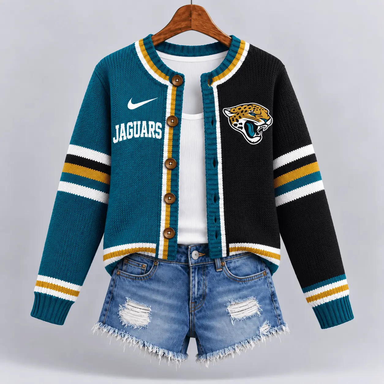 Jacksonville Jaguars | Premium NFL Game Ready Cardigan NY - Image 2