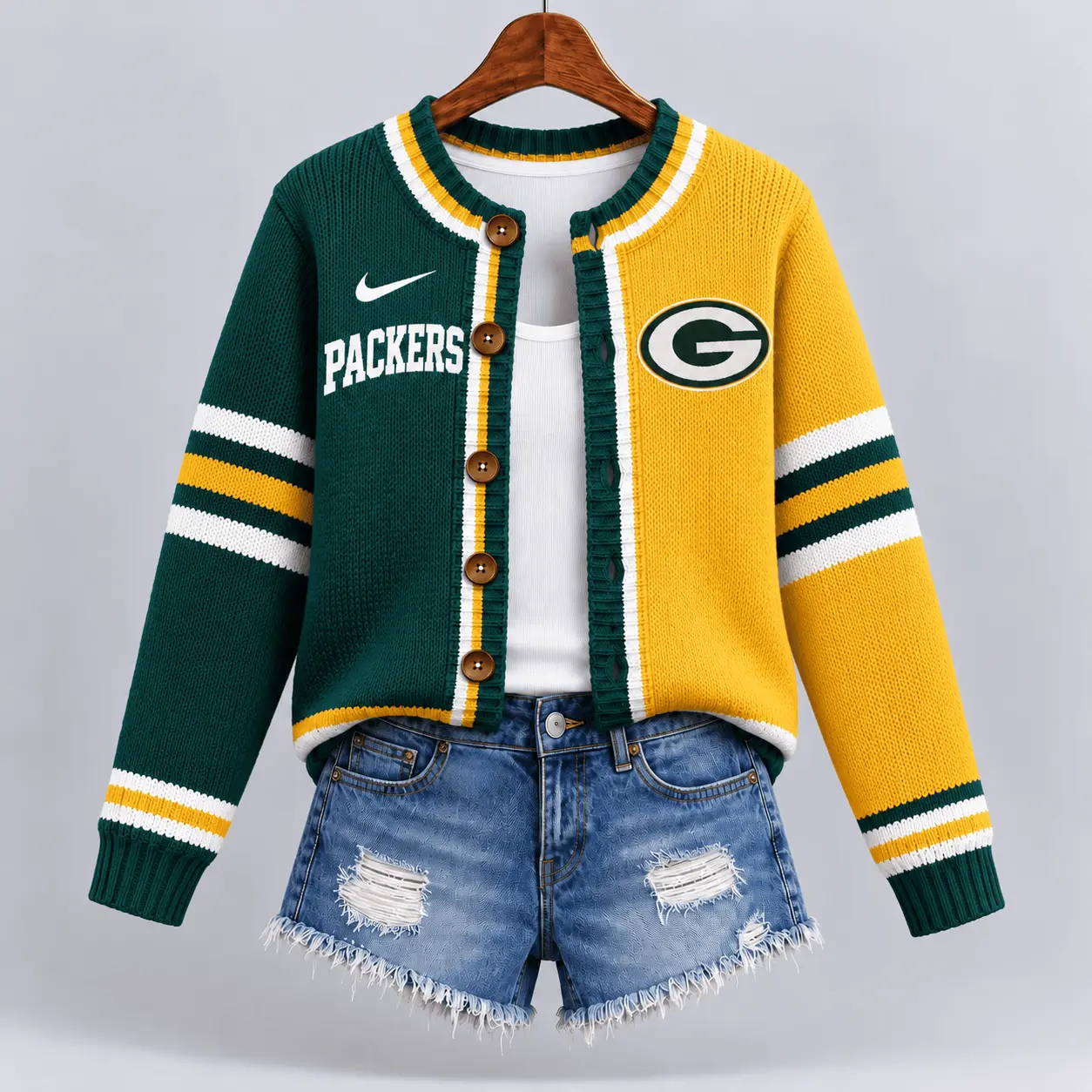 Green Bay Packers | Premium NFL Game Ready Cardigan NY - Image 2