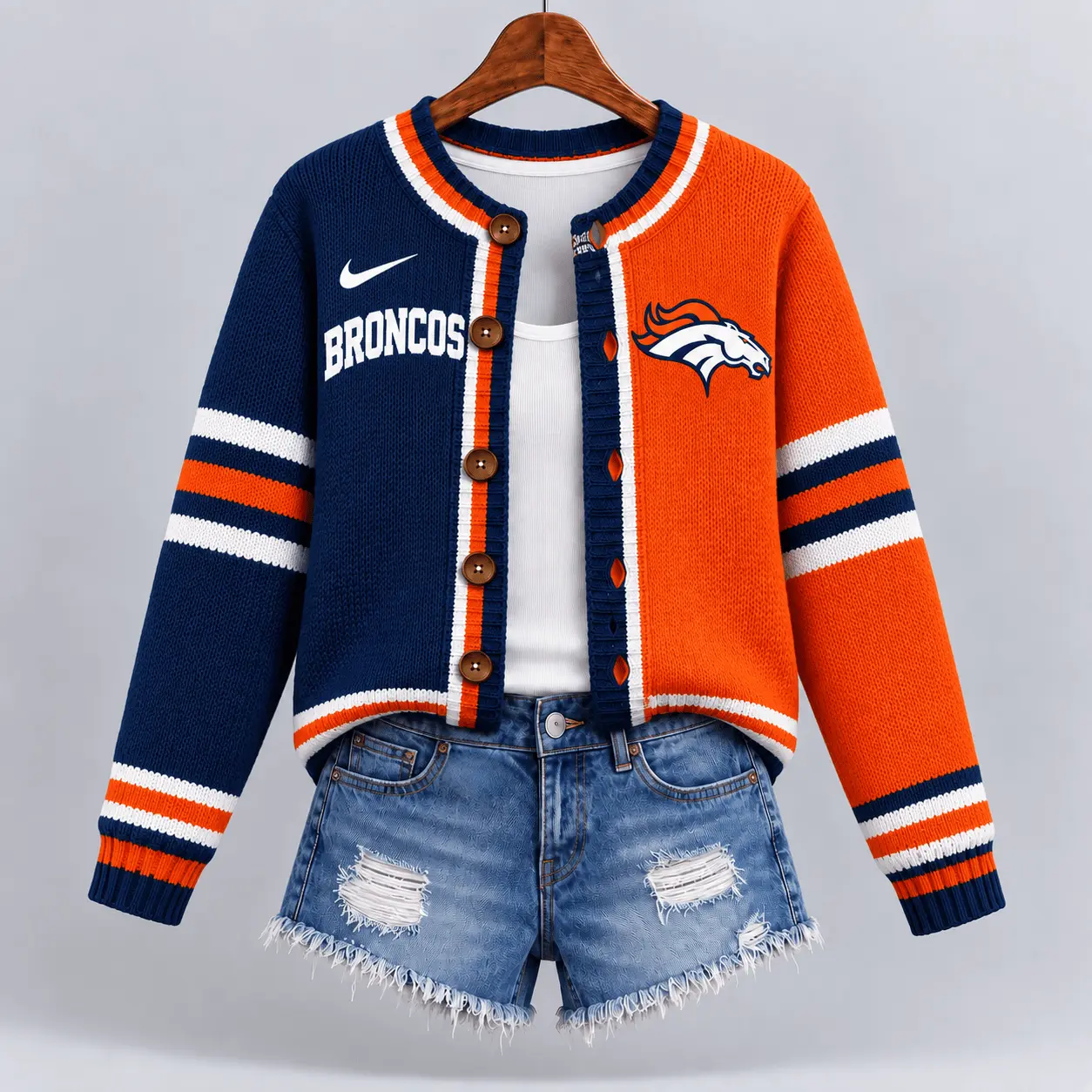 Denver Broncos | Premium NFL Game Ready Cardigan NY - Image 2