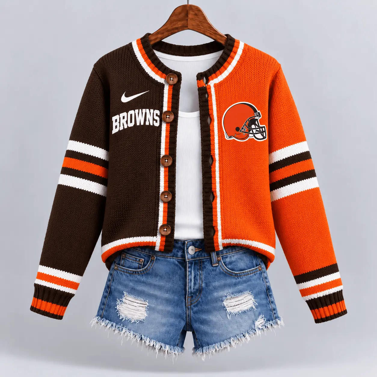 Cleveland Browns | Premium NFL Game Ready Cardigan NY - Image 2