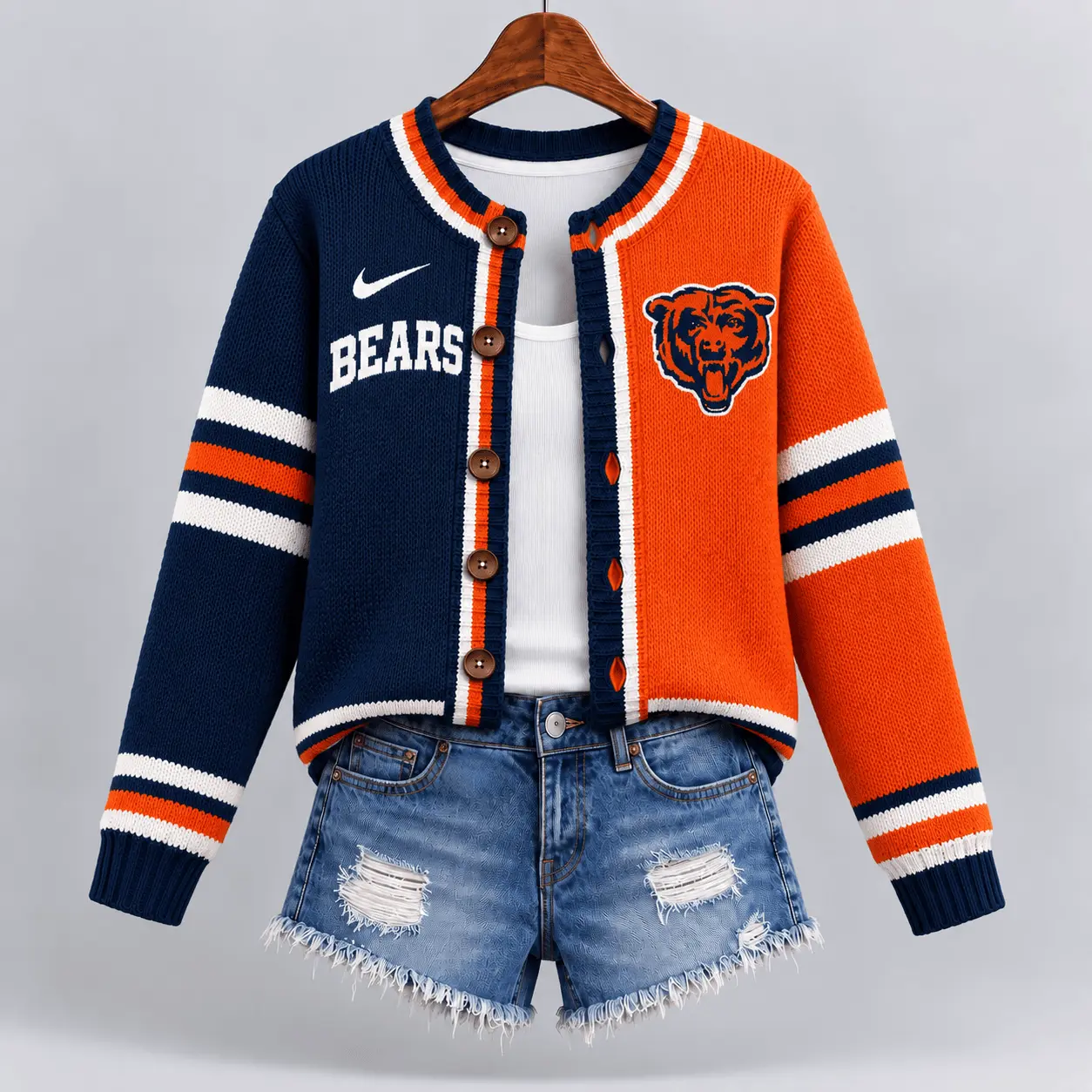 Chicago Bears | Premium NFL Game Ready Cardigan NY - Image 2