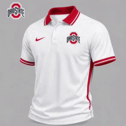 Ohio State Buckeyes | Premium NCAA Classic White Polo Shirt NY