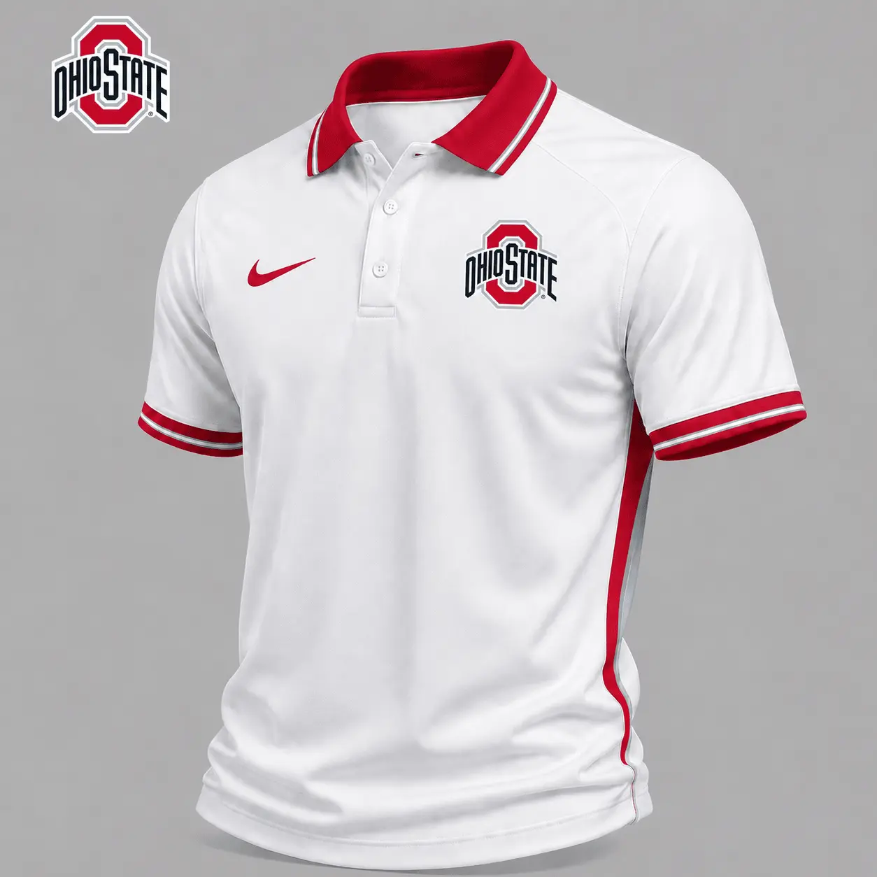 Ohio State Buckeyes | Premium NCAA Classic White Polo Shirt NY