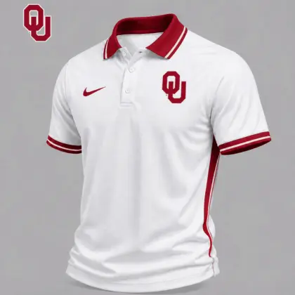 Oklahoma Sooners | Premium NCAA Classic White Polo Shirt NY