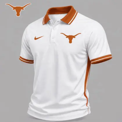 Texas Longhorns | Premium NCAA Classic White Polo Shirt NY