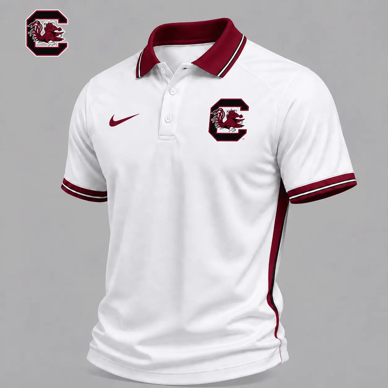 South Carolina Gamecocks | Premium NCAA Classic White Polo Shirt NY