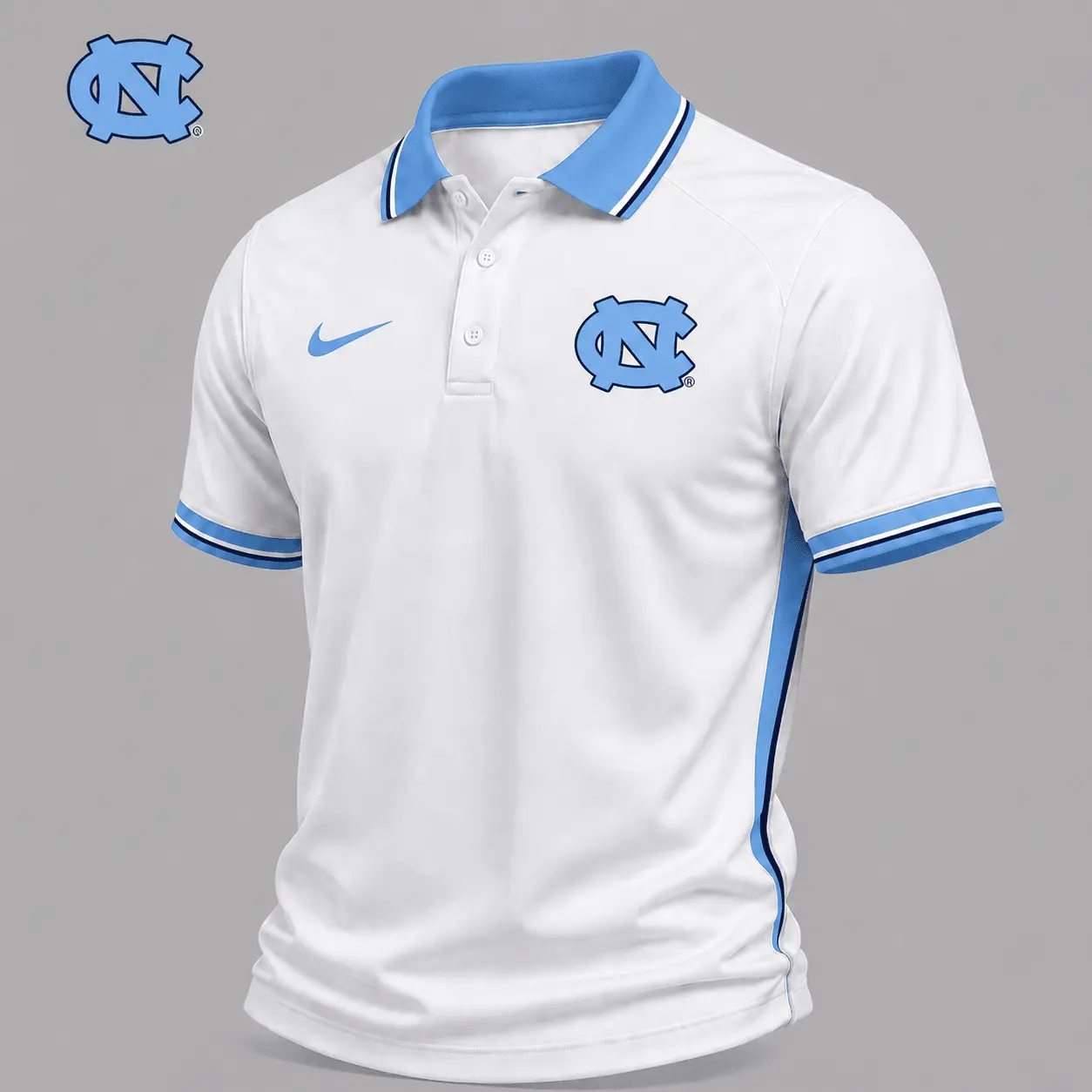 North Carolina Tar Heels | Premium NCAA Classic White Polo Shirt NY