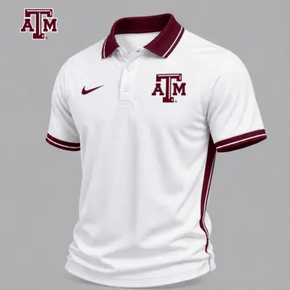 Texas A&M Aggies | Premium NCAA Classic White Polo Shirt NY