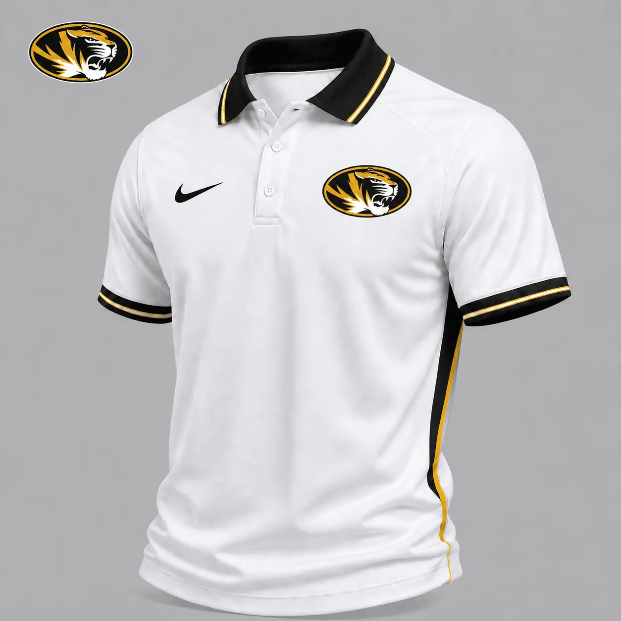 Missouri Tigers | Premium NCAA Classic White Polo Shirt NY