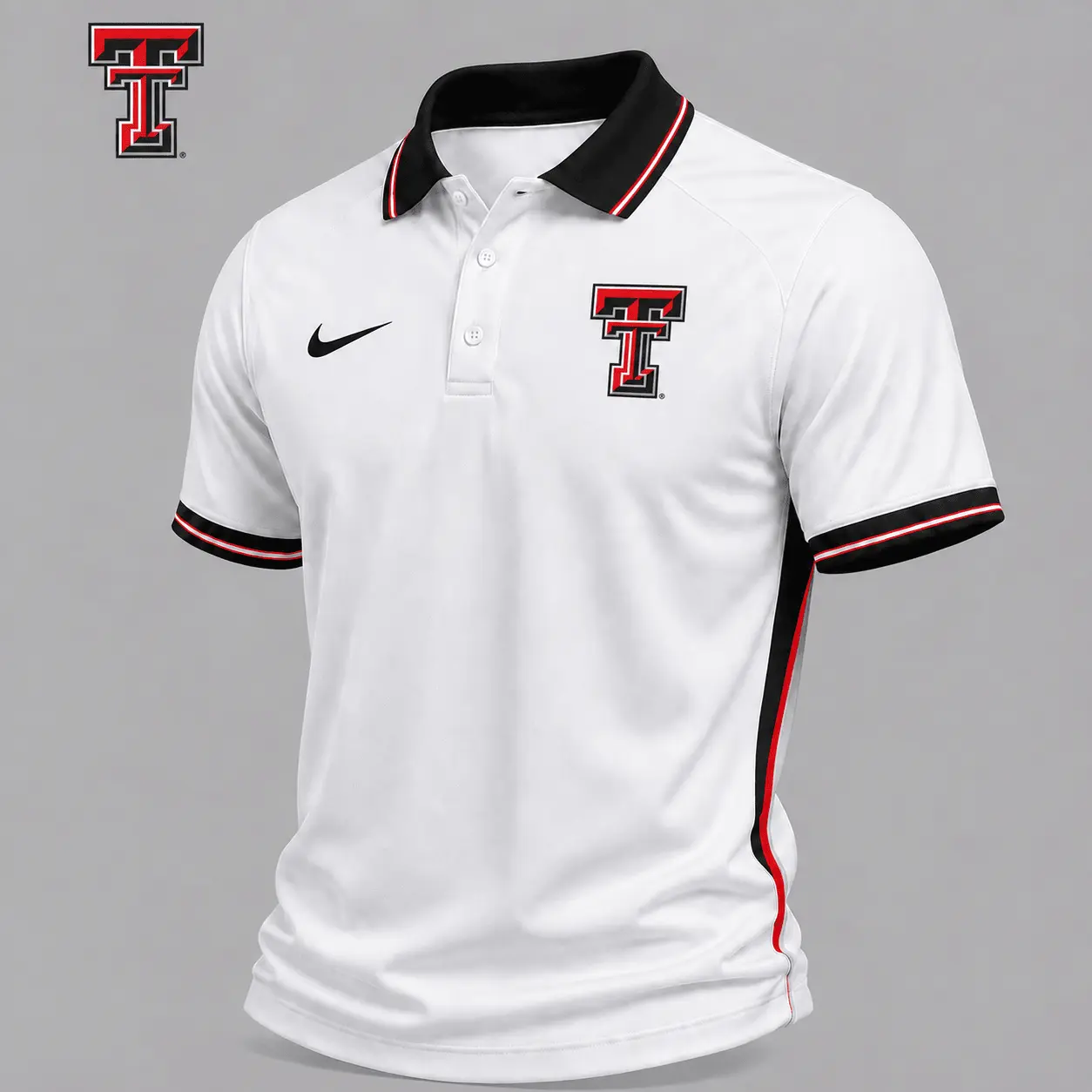Texas Tech Red Raiders | Premium NCAA Classic White Polo Shirt NY