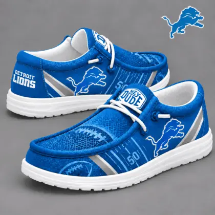 Detroit Lions | Premium NFL Team Ready Loafer Shoes NY
