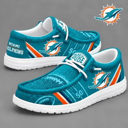 Miami Dolphins | Premium NFL Team Ready Loafer Shoes NY