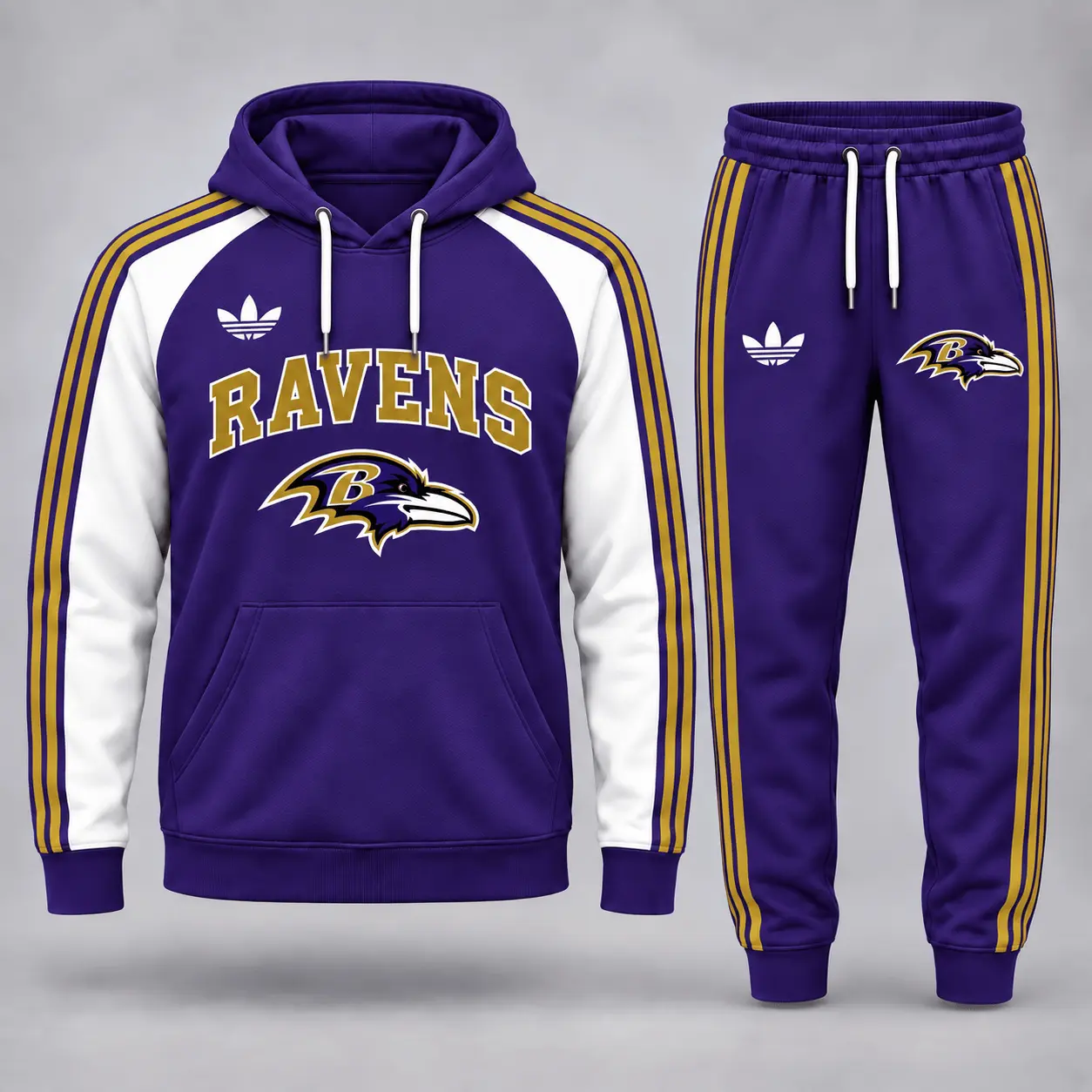 Baltimore Ravens | Premium NFL Classic Varsity Hoodie & Jogger Set NY