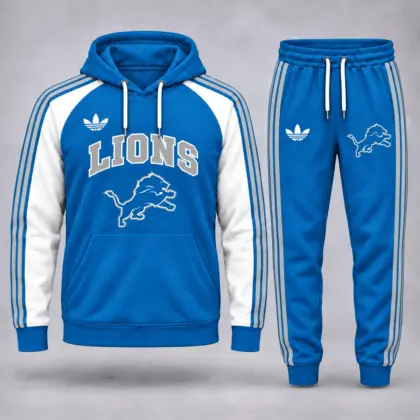Detroit Lions | Premium NFL Classic Varsity Hoodie & Jogger Set NY