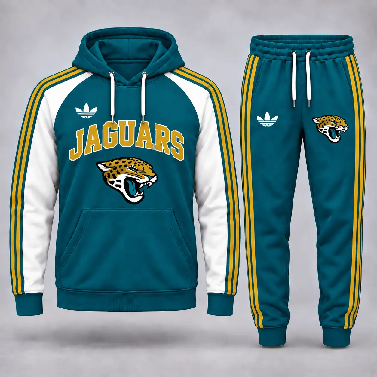 Jacksonville Jaguars | Premium NFL Classic Varsity Hoodie & Jogger Set NY
