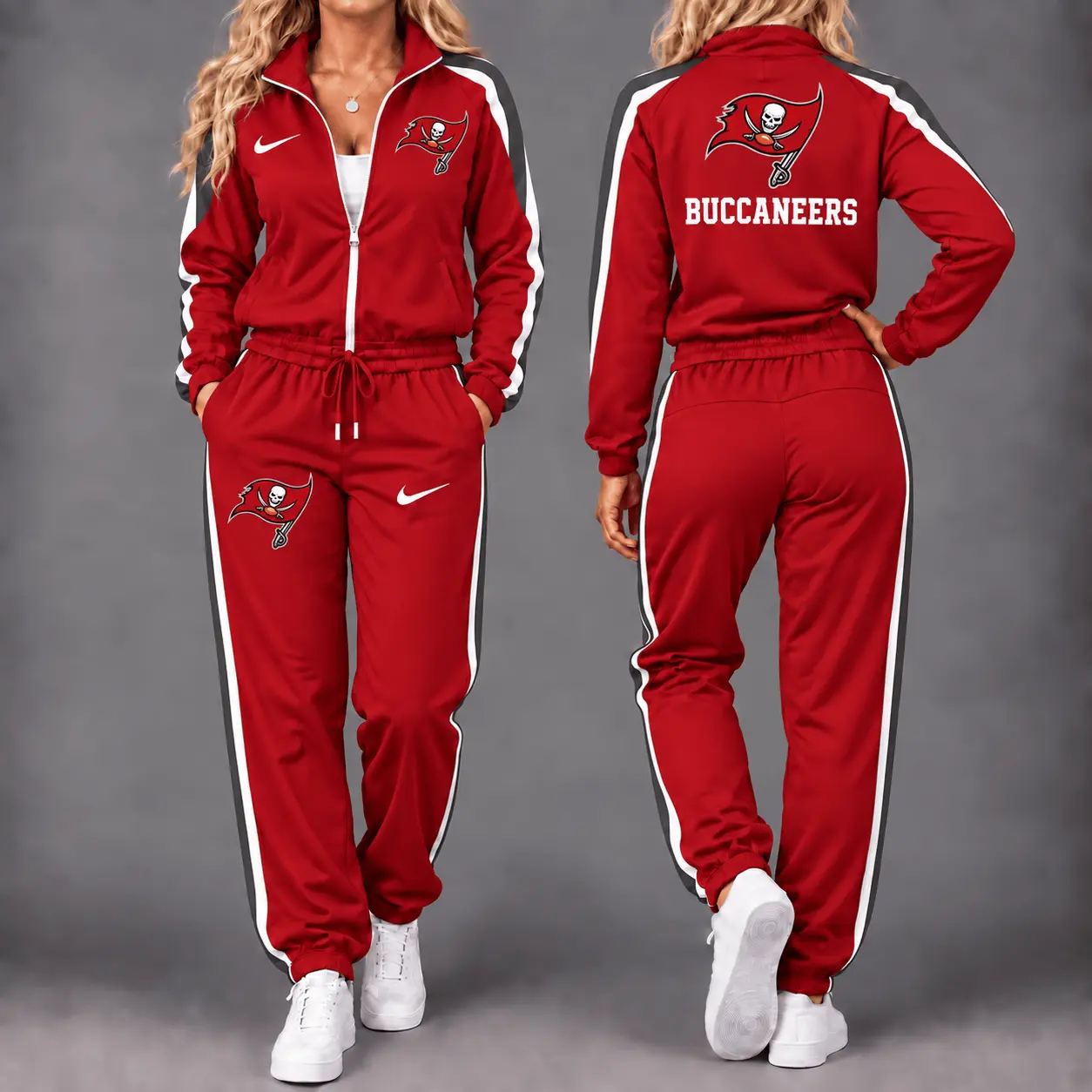 Tampa Bay Buccaneers | Premium NFL Game Day Waterproof Windbreaker Zip-Up Tracksuit Set NY