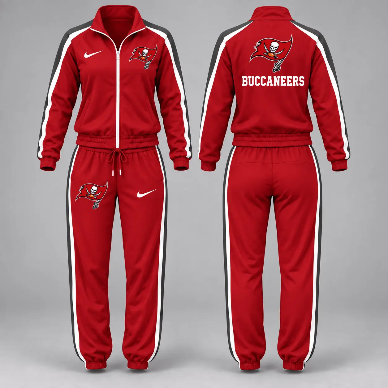 Tampa Bay Buccaneers | Premium NFL Game Day Waterproof Windbreaker Zip-Up Tracksuit Set NY - Image 2