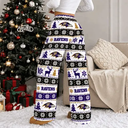 Baltimore Ravens | Premium NFL Christmas Casual Pants TD