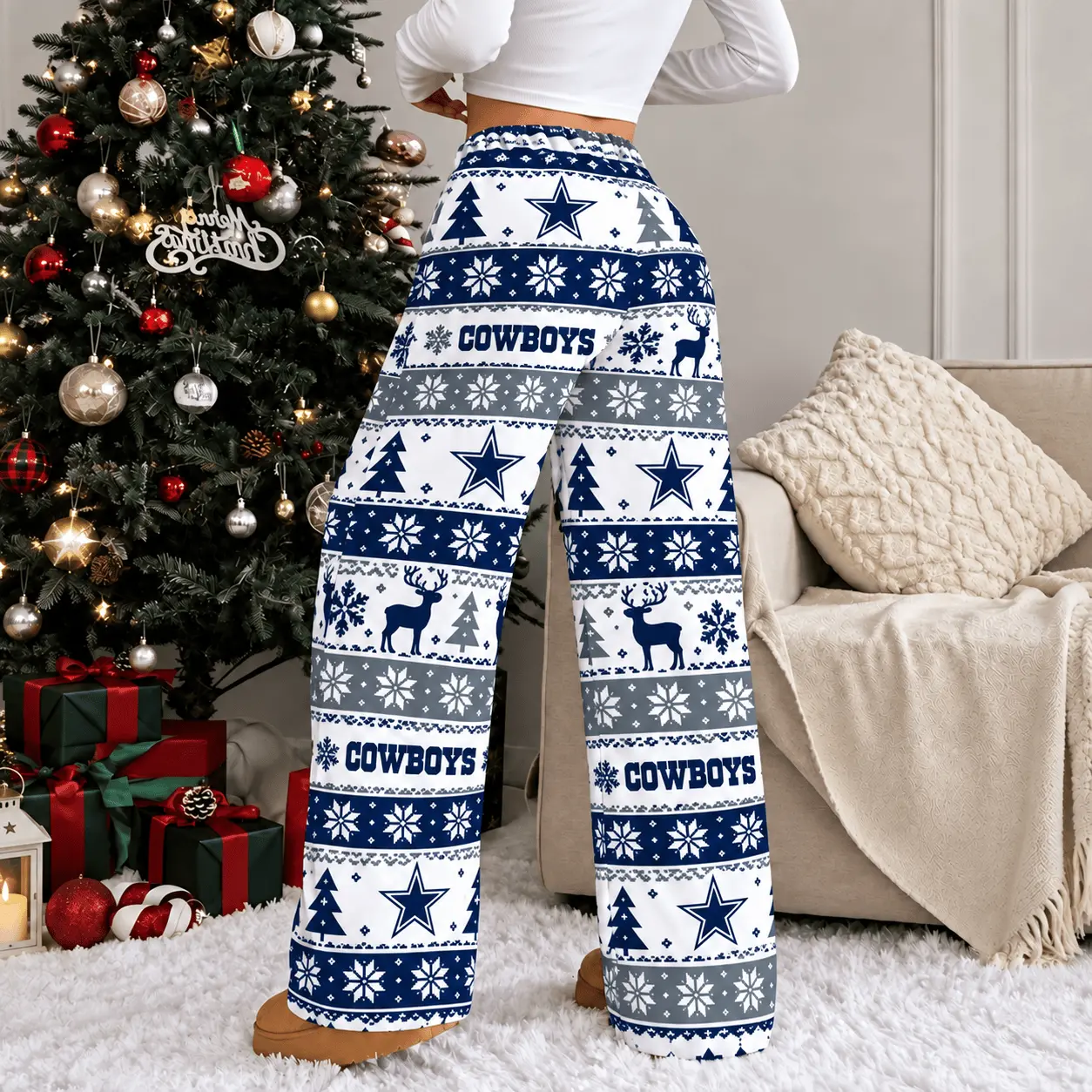 Dallas Cowboys | Premium NFL Christmas Casual Pants TD