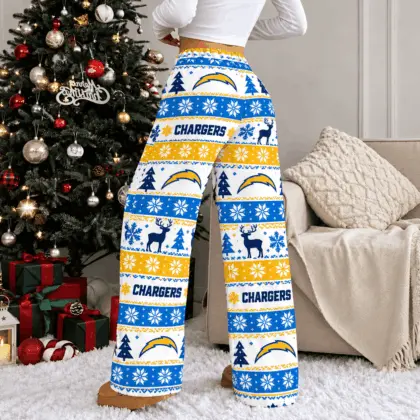 Los Angeles Chargers | Premium NFL Christmas Casual Pants TD