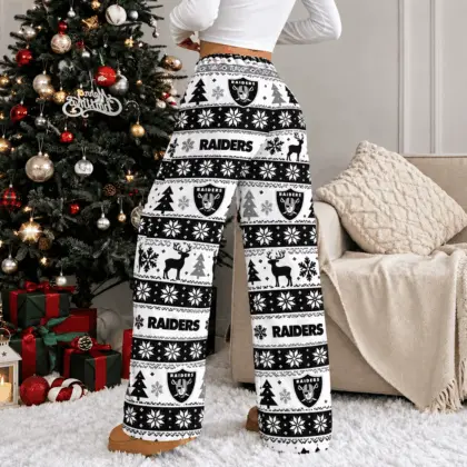Las Vegas Raiders | Premium NFL Christmas Casual Pants TD