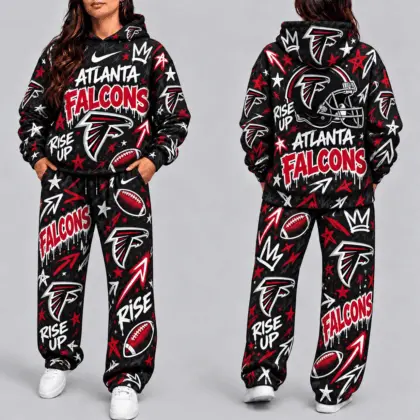 Atlanta Falcons | Premium NFL Graffiti Hoodie & Pants Set TD