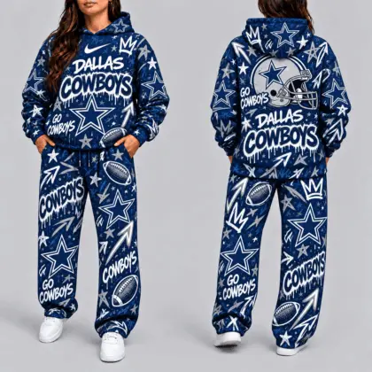 Dallas Cowboys | Premium NFL Graffiti Hoodie & Pants Set TD