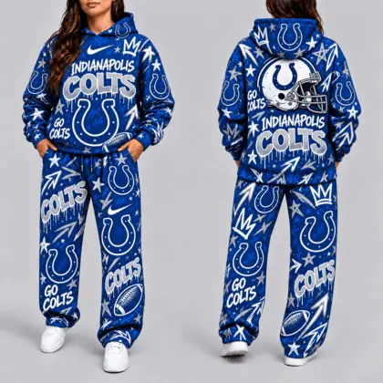 Indianapolis Colts | Premium NFL Graffiti Hoodie & Pants Set TD