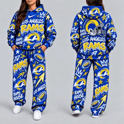 Los Angeles Rams | Premium NFL Graffiti Hoodie & Pants Set TD