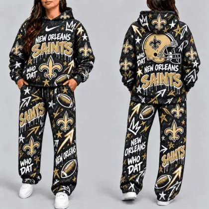 New Orleans Saints | Premium NFL Graffiti Hoodie & Pants Set TD