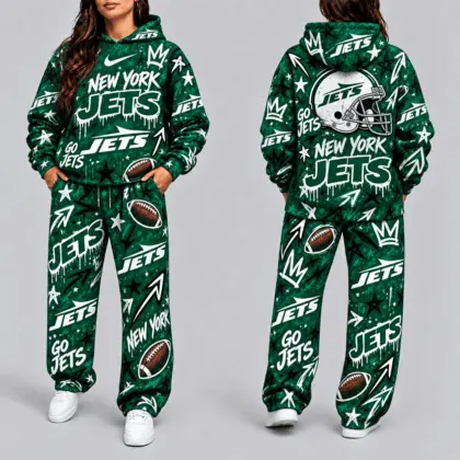 New York Jets | Premium NFL Graffiti Hoodie & Pants Set TD