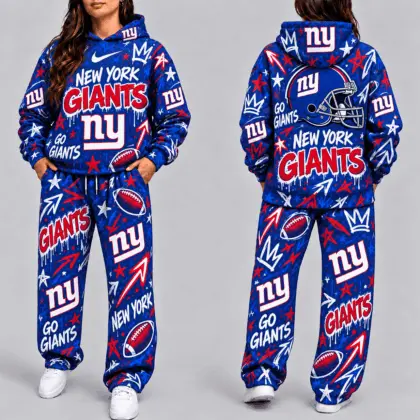 New York Giants | Premium NFL Graffiti Hoodie & Pants Set TD