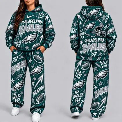 Philadelphia Eagles | Premium NFL Graffiti Hoodie & Pants Set TD
