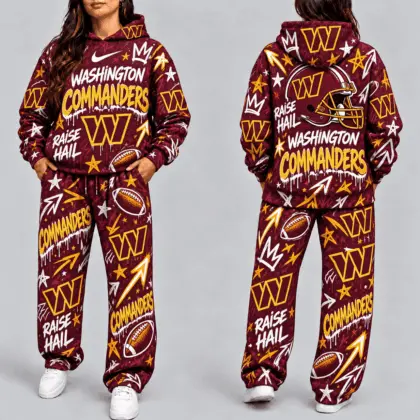 Washington Commanders | Premium NFL Graffiti Hoodie & Pants Set TD
