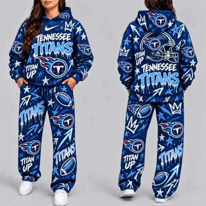 Tennessee Titans | Premium NFL Graffiti Hoodie & Pants Set TD