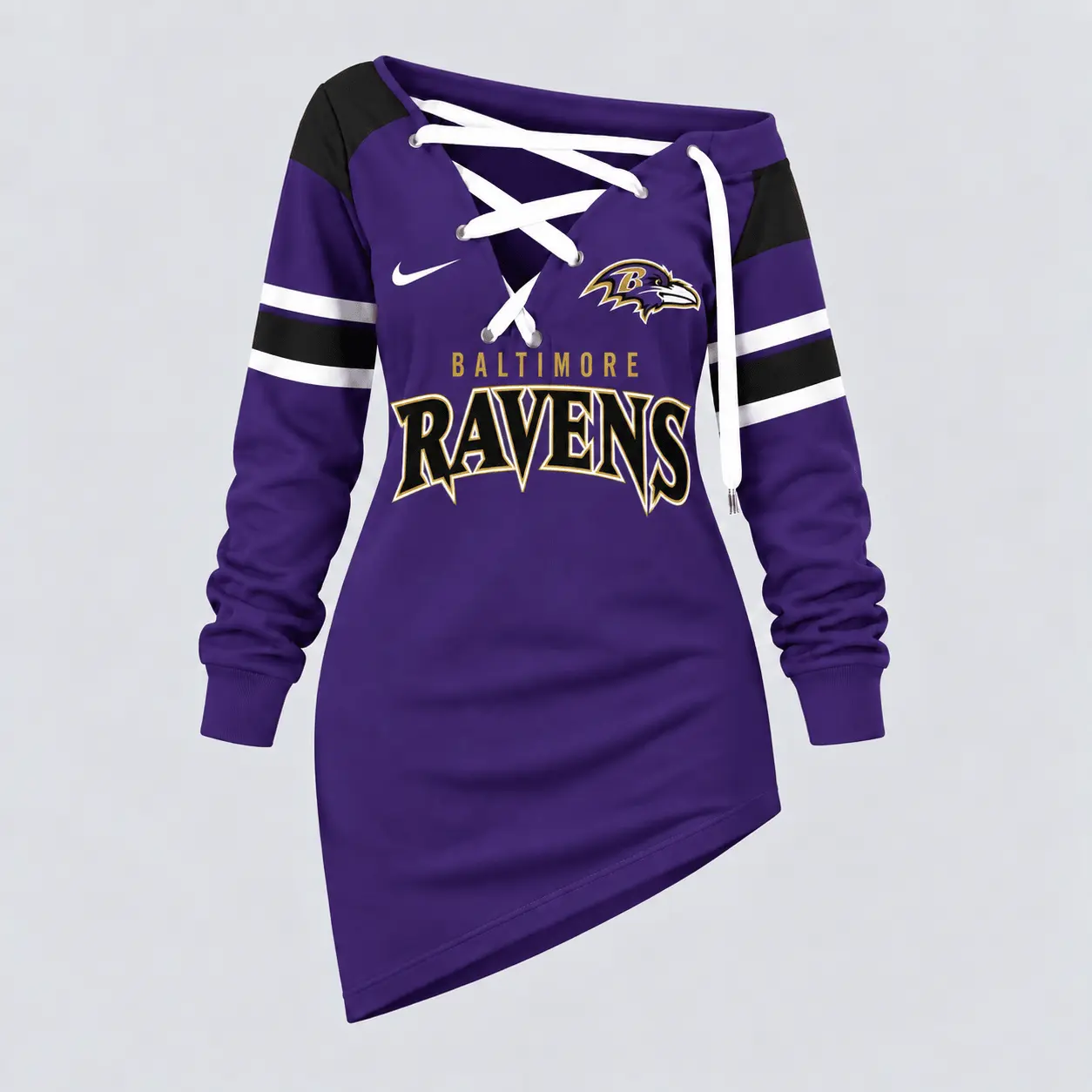 Baltimore Ravens | Premium NFL Game Day Spirit Lace-Up Sweatshirt TD