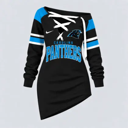 Carolina Panthers | Premium NFL Game Day Spirit Lace-Up Sweatshirt TD