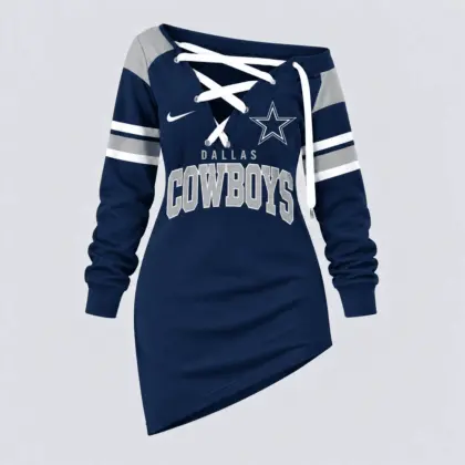 Dallas Cowboys | Premium NFL Game Day Spirit Lace-Up Sweatshirt TD