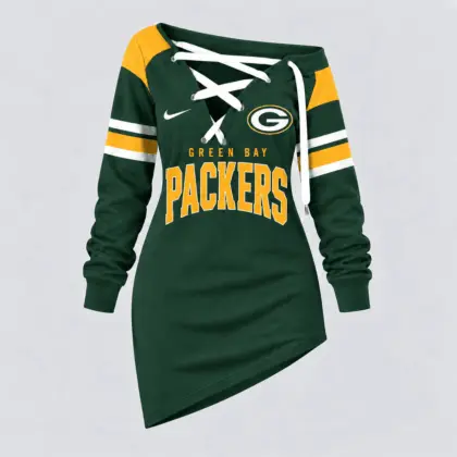 Green Bay Packers | Premium NFL Game Day Spirit Lace-Up Sweatshirt TD