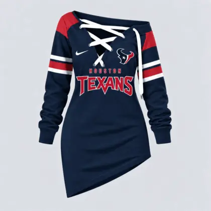 Houston Texans | Premium NFL Game Day Spirit Lace-Up Sweatshirt TD