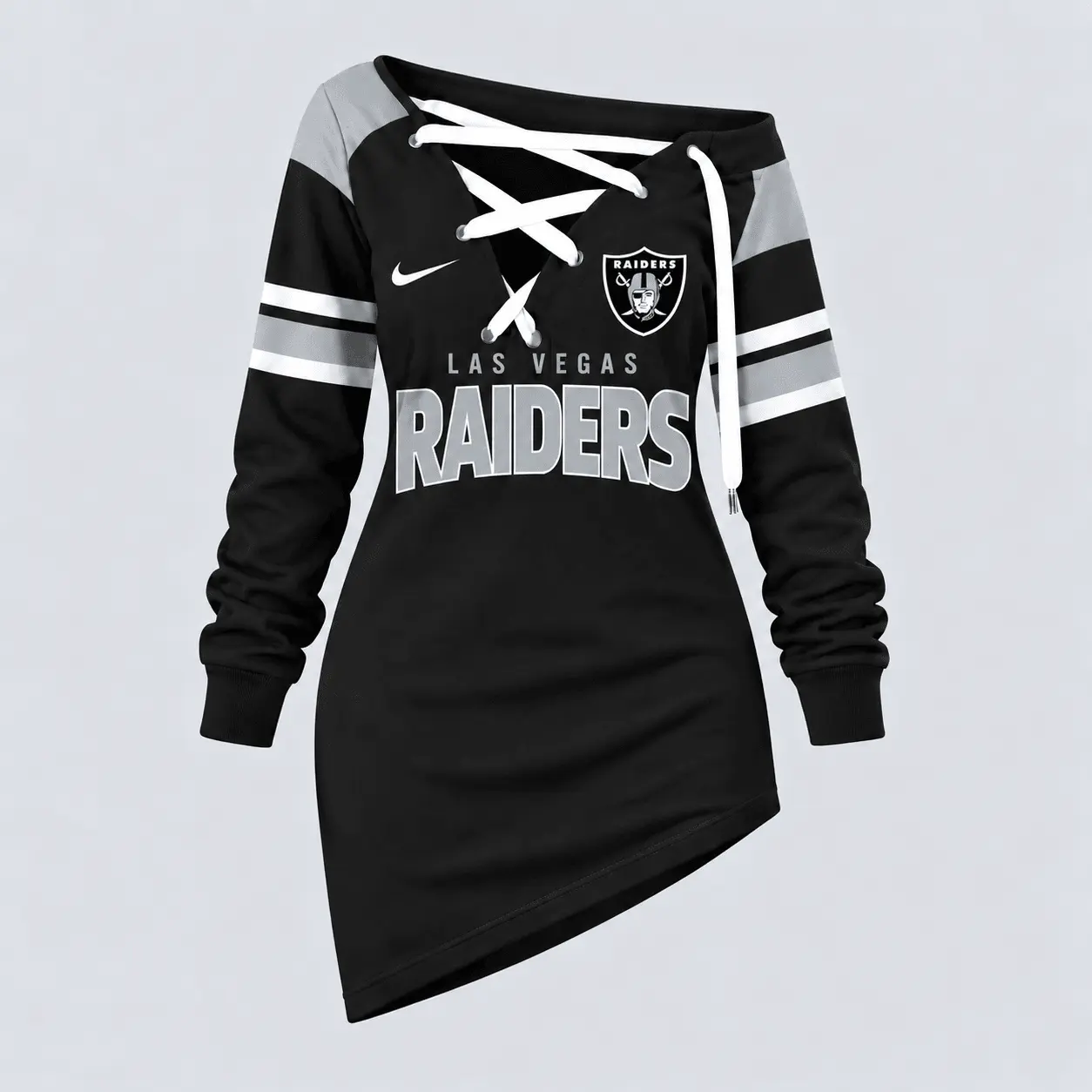 Las Vegas Raiders | Premium NFL Game Day Spirit Lace-Up Sweatshirt TD