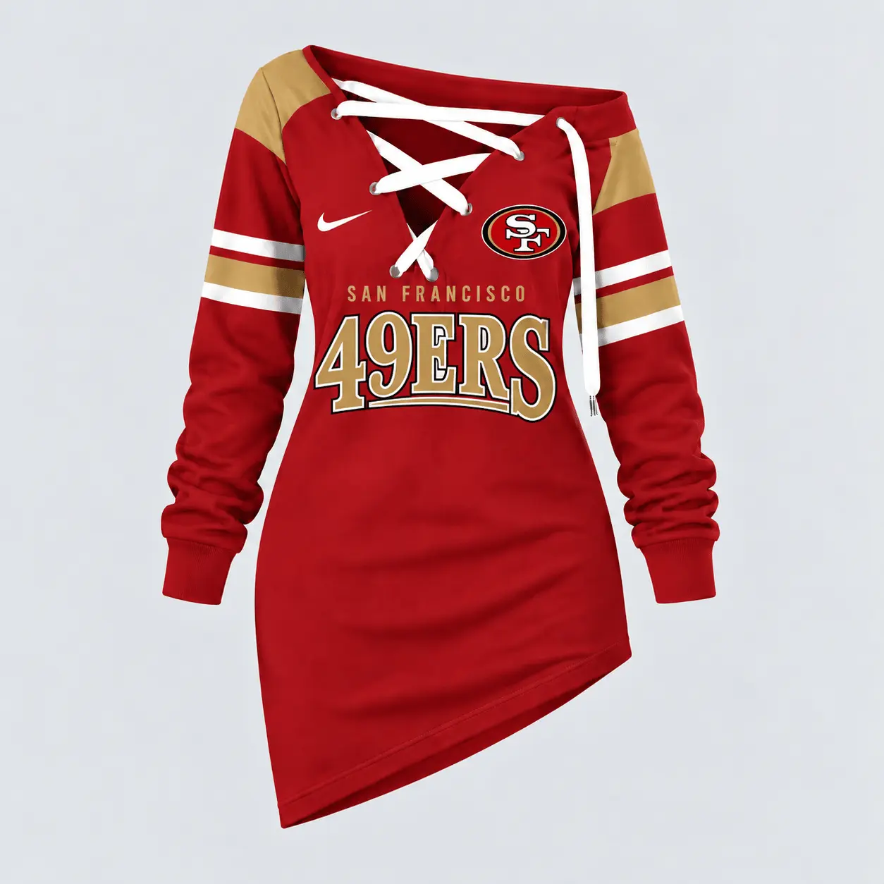 San Francisco 49ers | Premium NFL Game Day Spirit Lace-Up Sweatshirt TD
