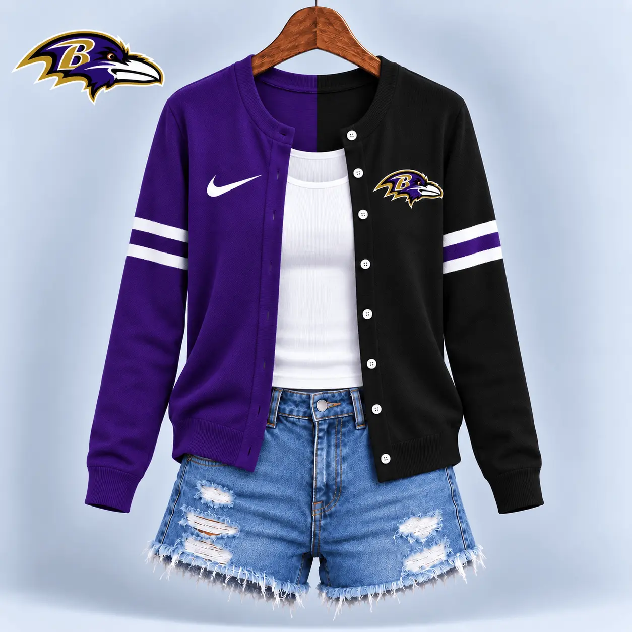 Baltimore Ravens | Premium NFL Team Spirit Cardigan NY - Image 2