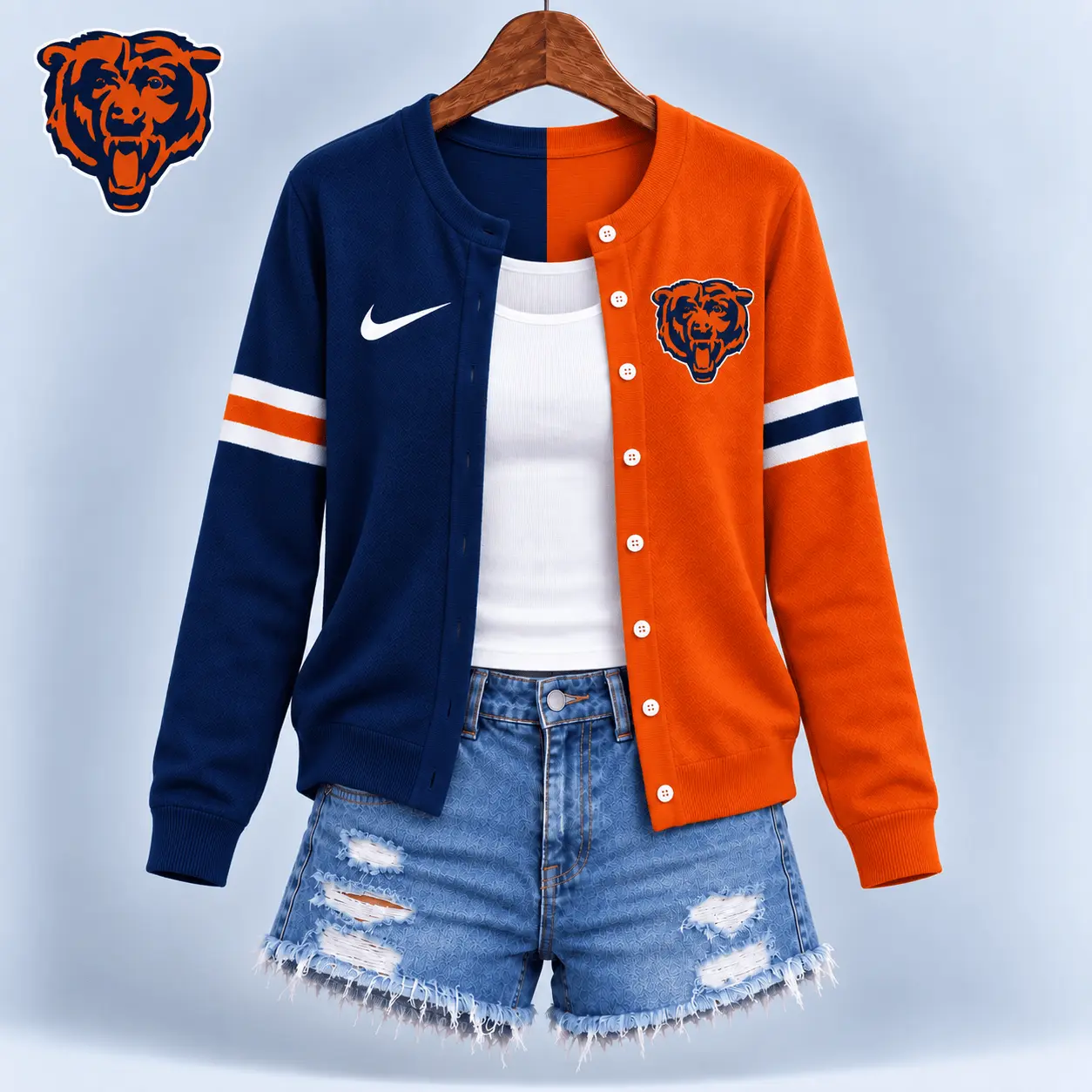 Chicago Bears | Premium NFL Team Spirit Cardigan NY - Image 2