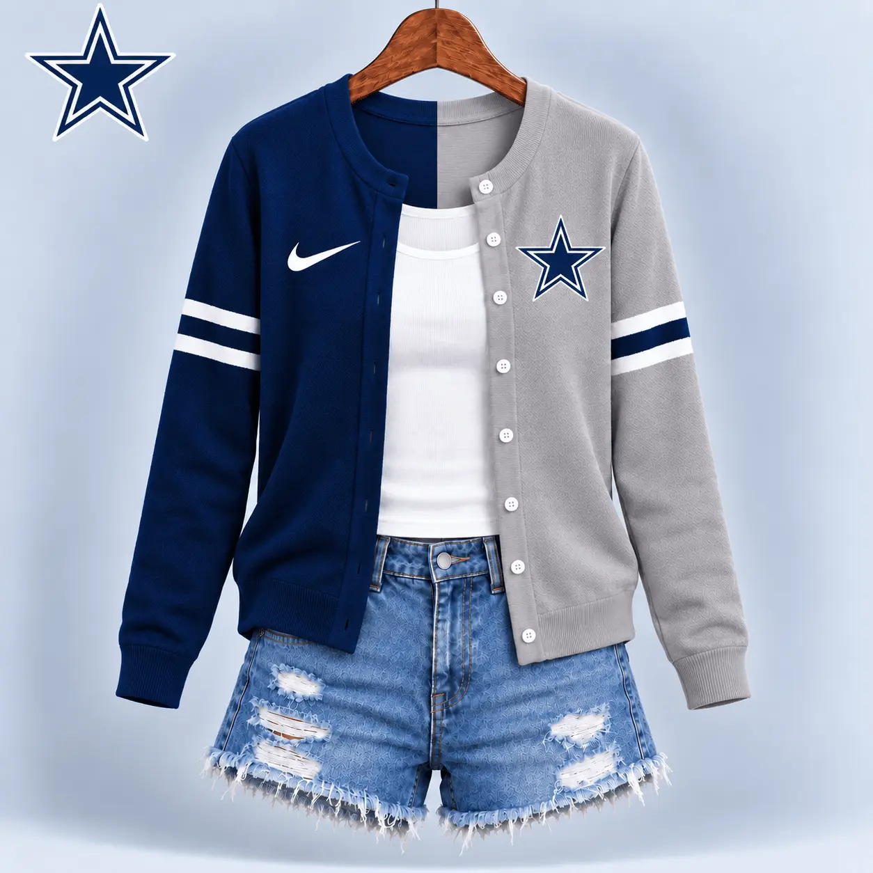 Dallas Cowboys | Premium NFL Team Spirit Cardigan NY - Image 2